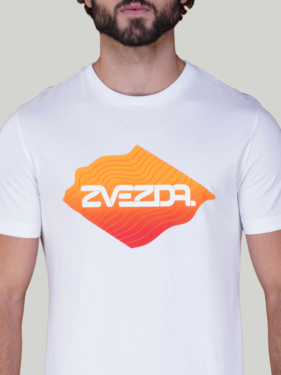 White Zvezda Original Cotton Jersey T-Shirt - Euro Fit (BRT-010A)