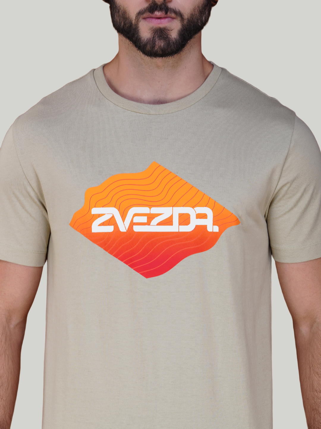 Warm Grey Zvezda Original Cotton Jersey T-Shirt - Euro Fit (BRT-010B)