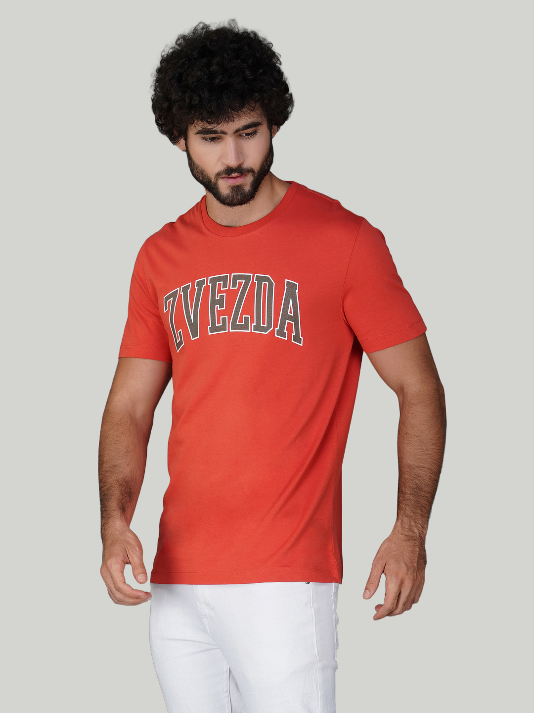 Brunt Orange Zvezda Original Cotton Jersey T-Shirt - Euro Fit (BRT-013A)