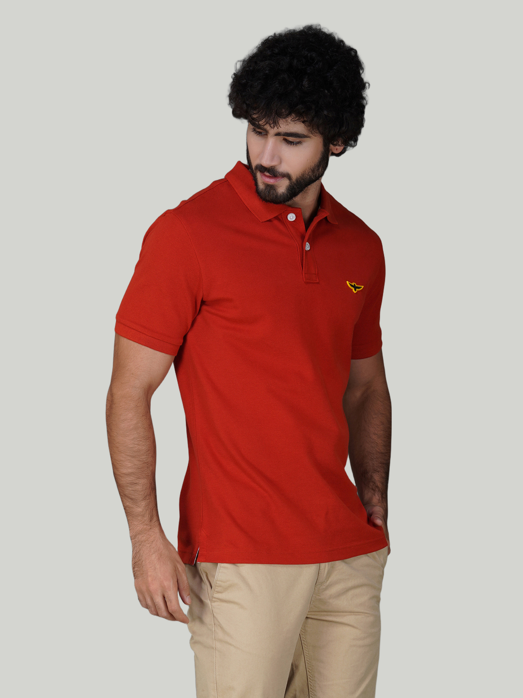 Brick Red Premium Pique Cotton Classic Polo – Euro Fit(CP 024)