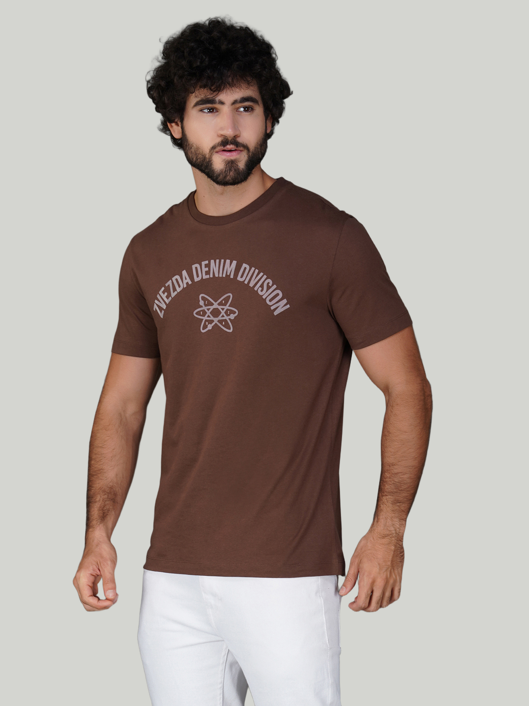 Brown Zvezda Original Cotton Jersey T-Shirt - Euro Fit (BRT-019C)