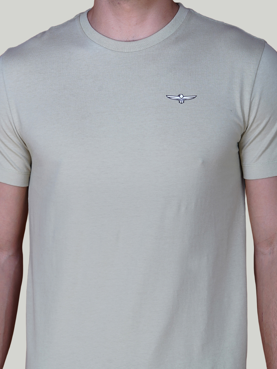 Warm Grey Solid Cotton Jersey T-Shirt – Euro Fit (CT-002)