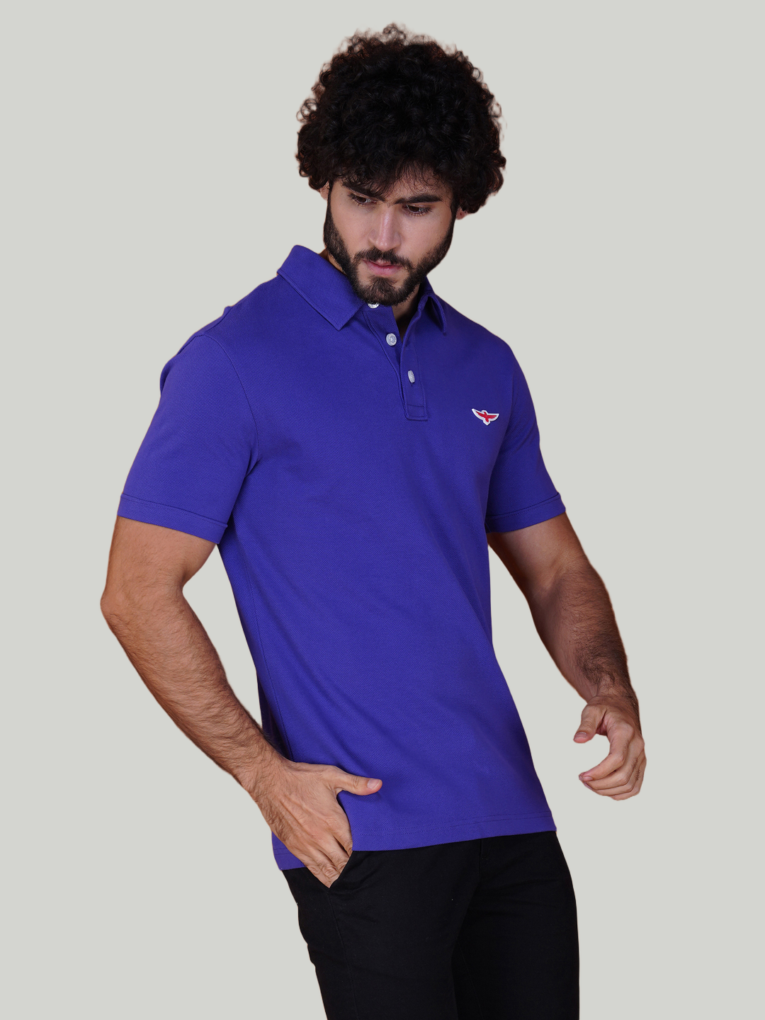 Purple Premium Pique Cotton Classic Polo T-shirt-Euro Fit (CP 018)