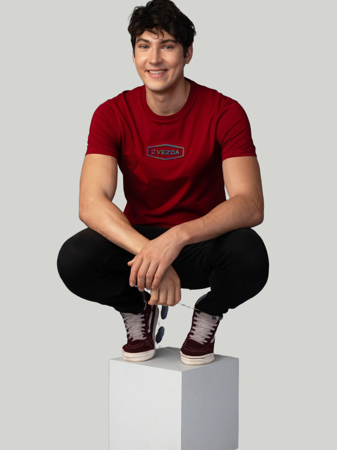 Burgundy Zvezda Original Cotton Jersey T-Shirt - Euro Fit (BRT-014C)