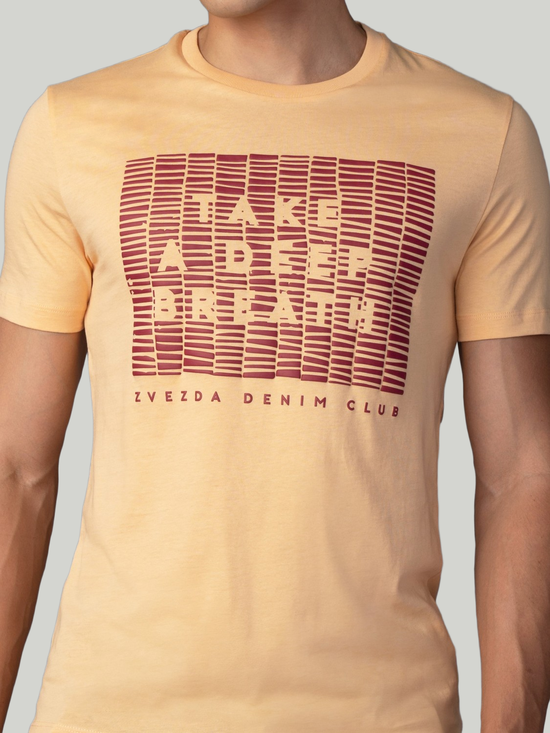 Peach Zvezda Original Cotton Jersey T-Shirt - Euro Fit (BRT-020A)