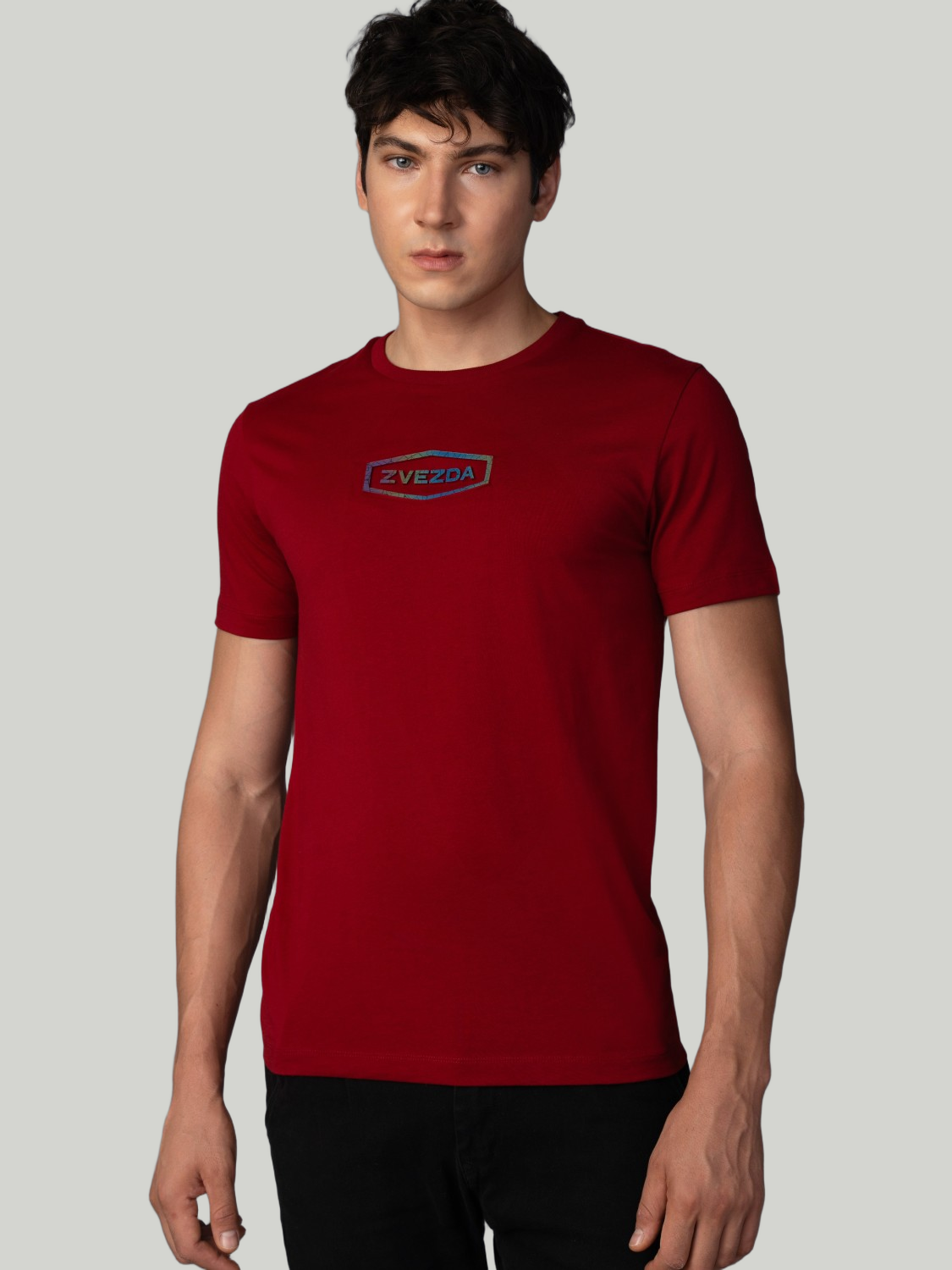 Burgundy Zvezda Original Cotton Jersey T-Shirt - Euro Fit (BRT-014C)